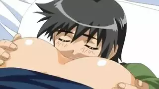 هنتاي مثار: أم أنيمي كبيرة الصدر ممارسة جنسية مزدوجة