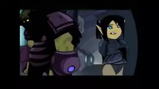 فتاة كرتونية لطيفة تحصل على قذف شرجي في خزانة المؤن